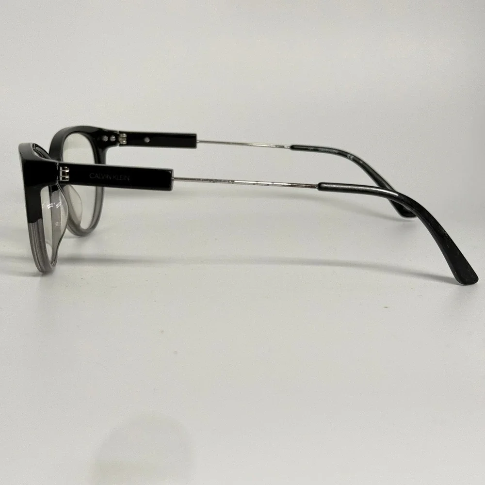 Calvin Klein CK19706 074 Womens Cat Eye Eyeglasses Black‎ Grey 54 16 140
